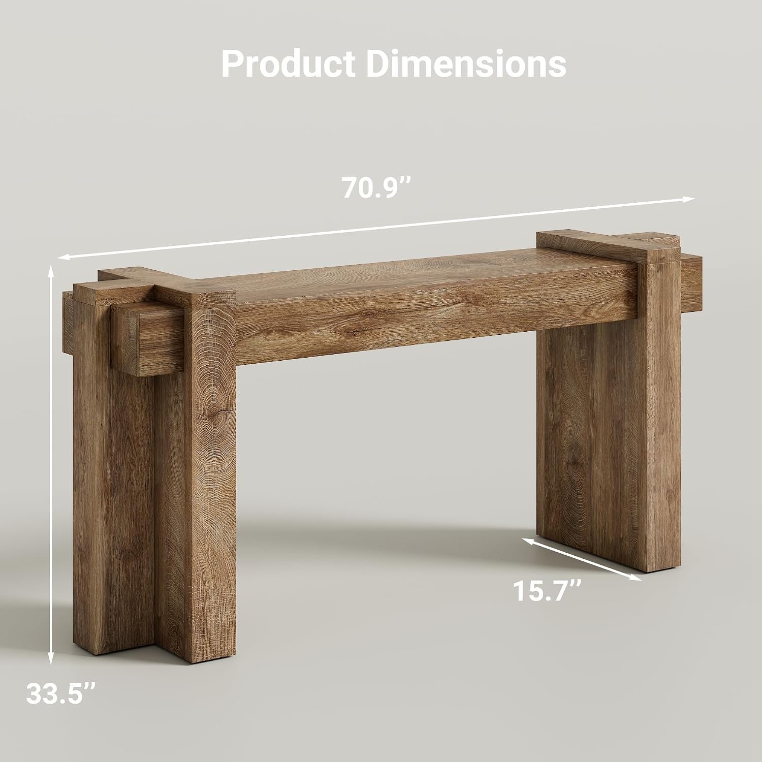 Modern Geometric Console Table, Minimalist Entryway Sofa Table - Image 2